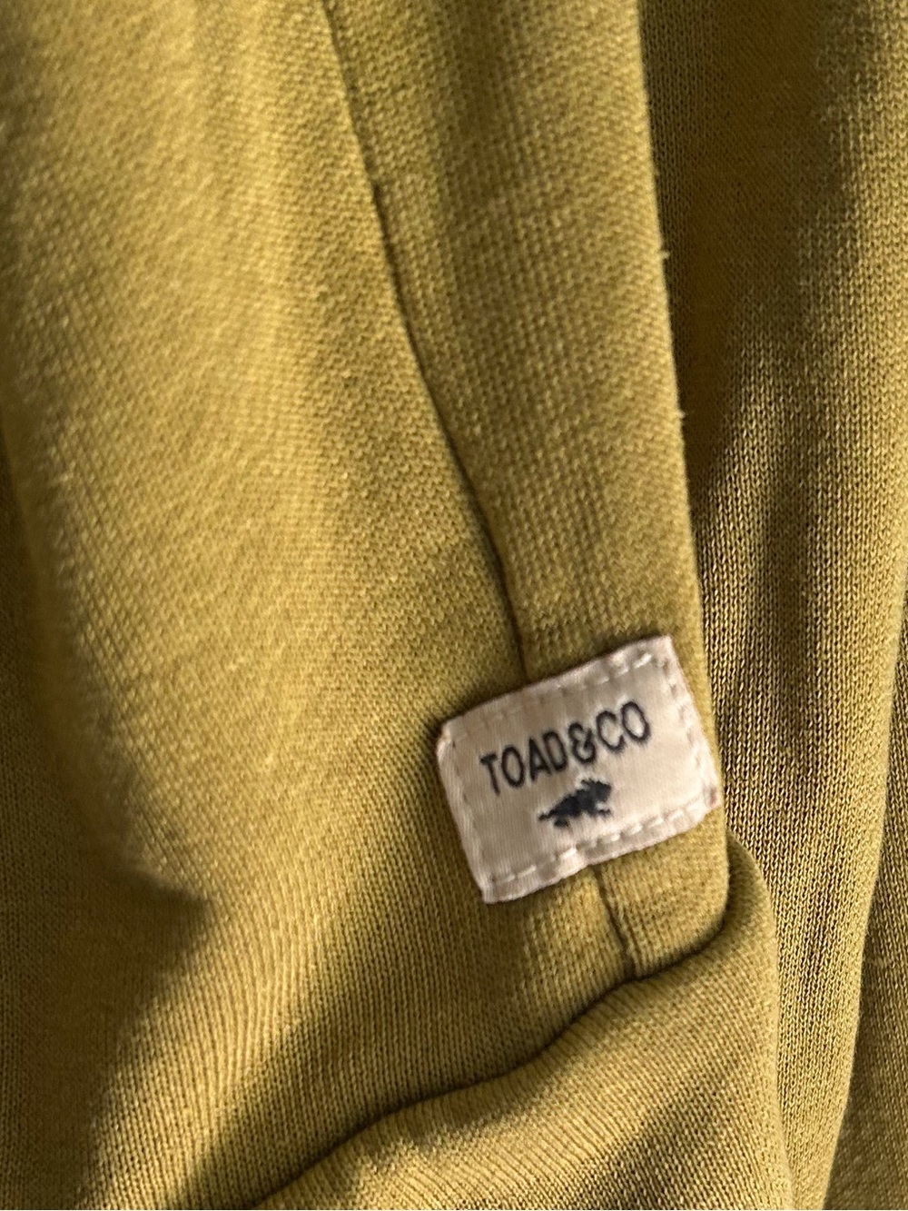 Toad & Co Hemp Daybreaker Cardi Small Moss Green Granola Cozy - Picture 5 of 6
